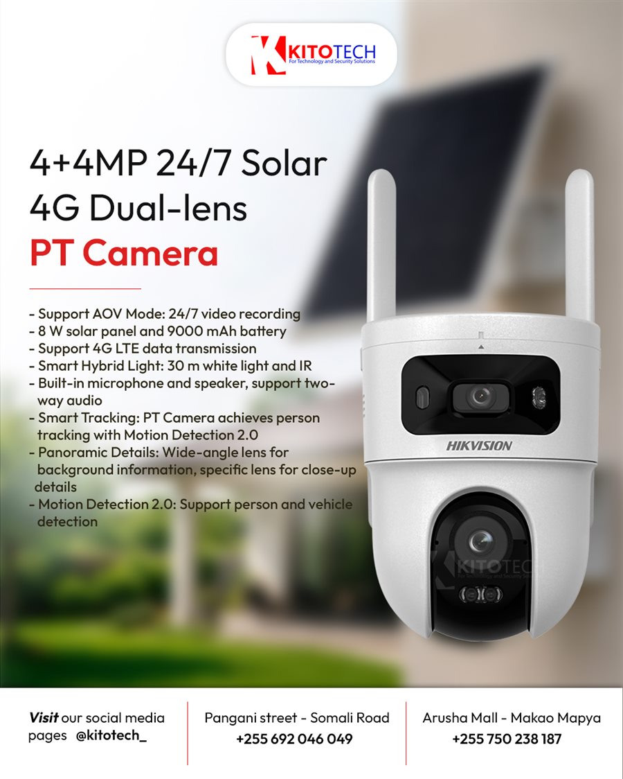 Kitotech solar 4G PT camera campaign